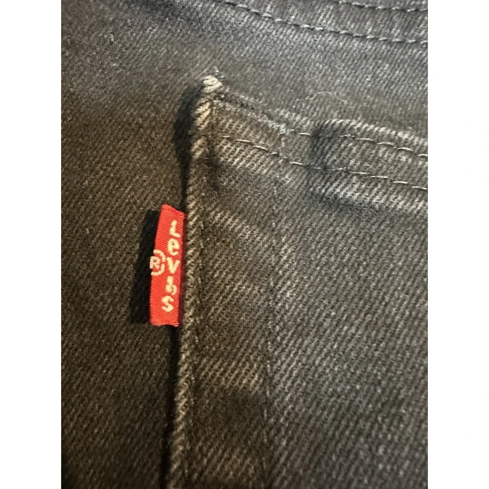 Levi's 514 men's‎ slim straight jean trousers W29 L32 jet black stretch LEVJ559